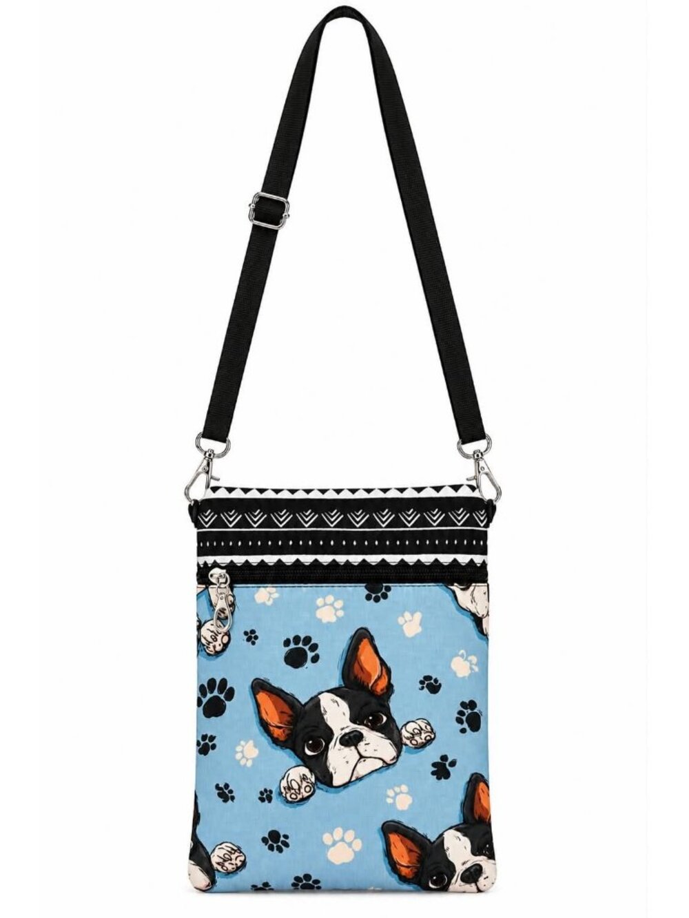 Boston Terrier Crossbody Phone Bag Dog Lover Travel Purse